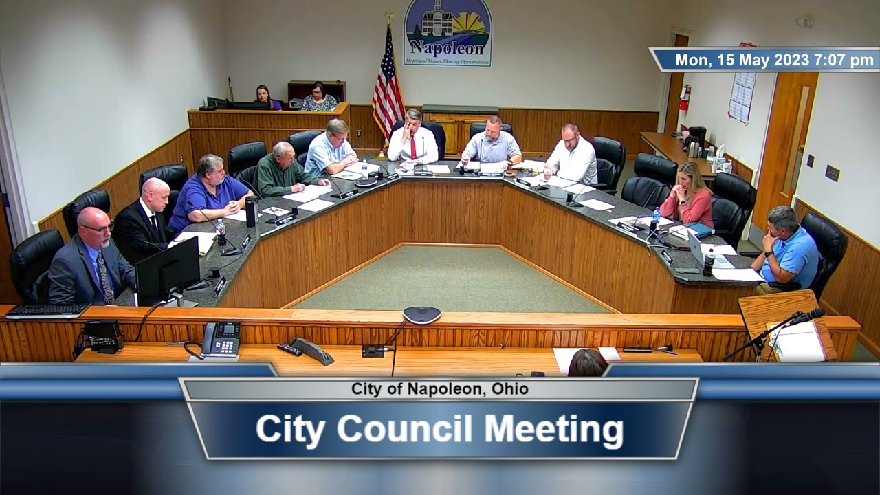 City Council Meeting May 15, 2023 | Napoleon, Ohio