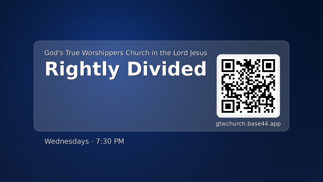 Wednesday Night Rightly Divided  EP9 |03/04/2026