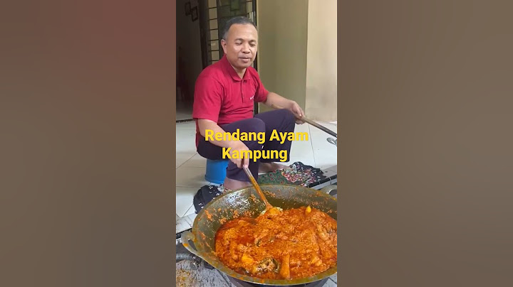 Rendang Ayam Kampung Pak Dokter.. #InsyaAllahPasdiLidah#