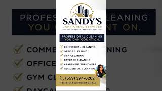 Professional cleaning services in Fresno, CA ✨Sandy’s Janitorial Services