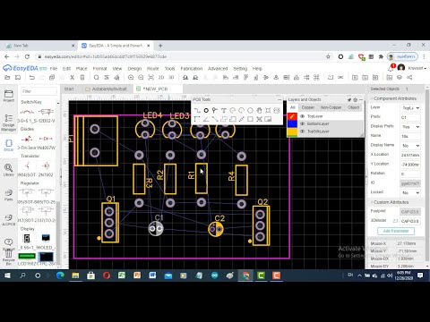 PCB(EP1) ออกแบบลายวงจรอิเล็กทรอนิกส์ด้วยโปรแกรม EasyEDA