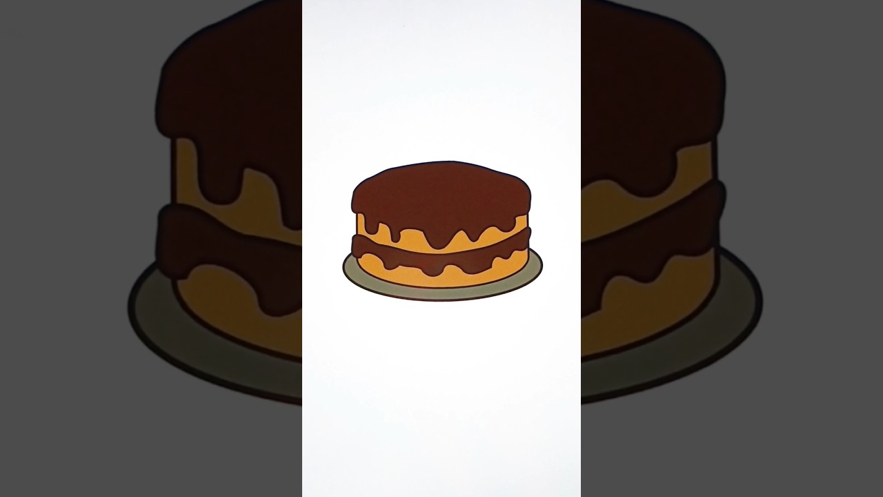 Relaxing Birthday Cake Coloring | Aesthetic Drawing Art | Coloring Pages for Adults