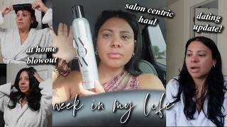 A few days in my life // At home blowout, salon product haul, big dating update & more