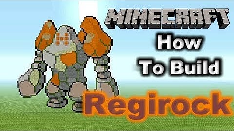 Minecraft Pixel Art Tutorial - How To Build Regirock (Pokemon)