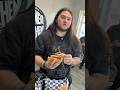 American eats a huge breakfast sandwich 😳