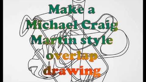 Michael Craig Martin style overlap drawing