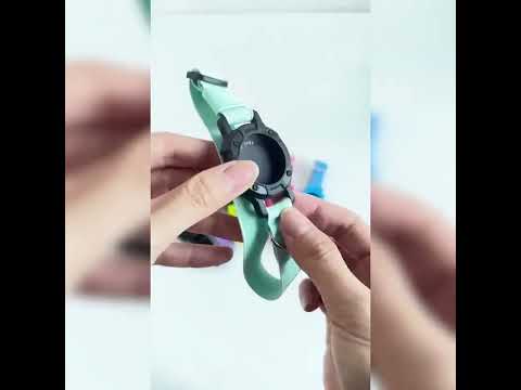 Нашийник для котів з кріпленням для AirTag, еластичний, регульований 20-30 см чорний, видео 1