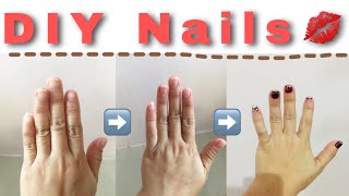 Diy Nails Maroon Fox Creation Charlize Arroyo