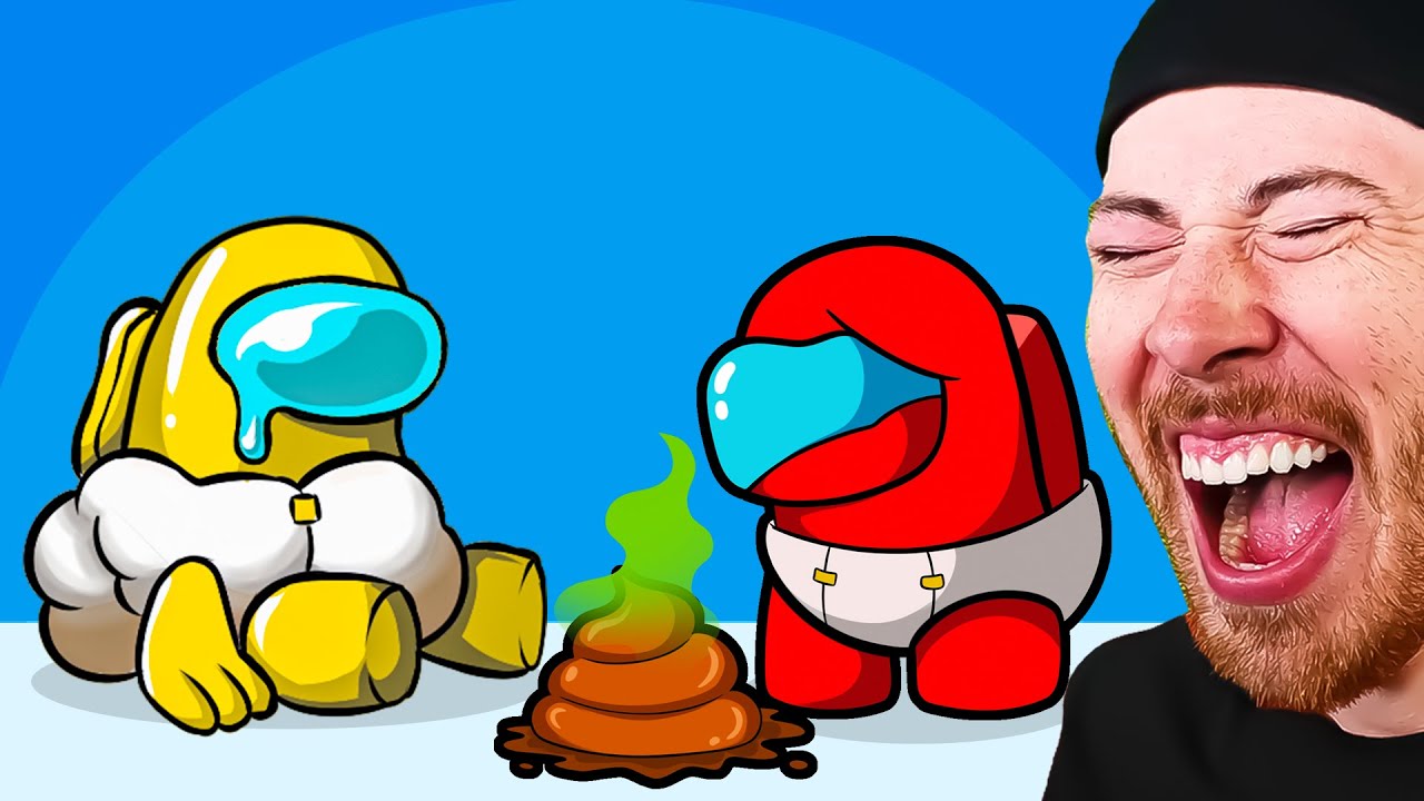 Try Not To Laugh Among Us Animations (Among Us DOORS)