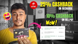 Axis Bank Airtel Credit Card 25% Cashback on Recharge || With Proof #CreditCard #airtel #axisbank