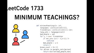 Minimum Number of People to Teach - Leetcode 1733