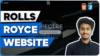 Rolls Royce Website using HTML & CSS | Full Stack Web Development