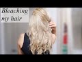 BLEACHING MY HAIR AT HOME | HOW TO BLEACH ROOTS