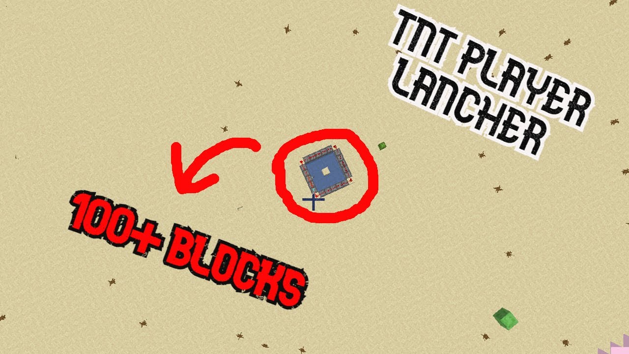 Minecraft TNT Player LAUNCHER !!! minecraft tutorial - YouTube