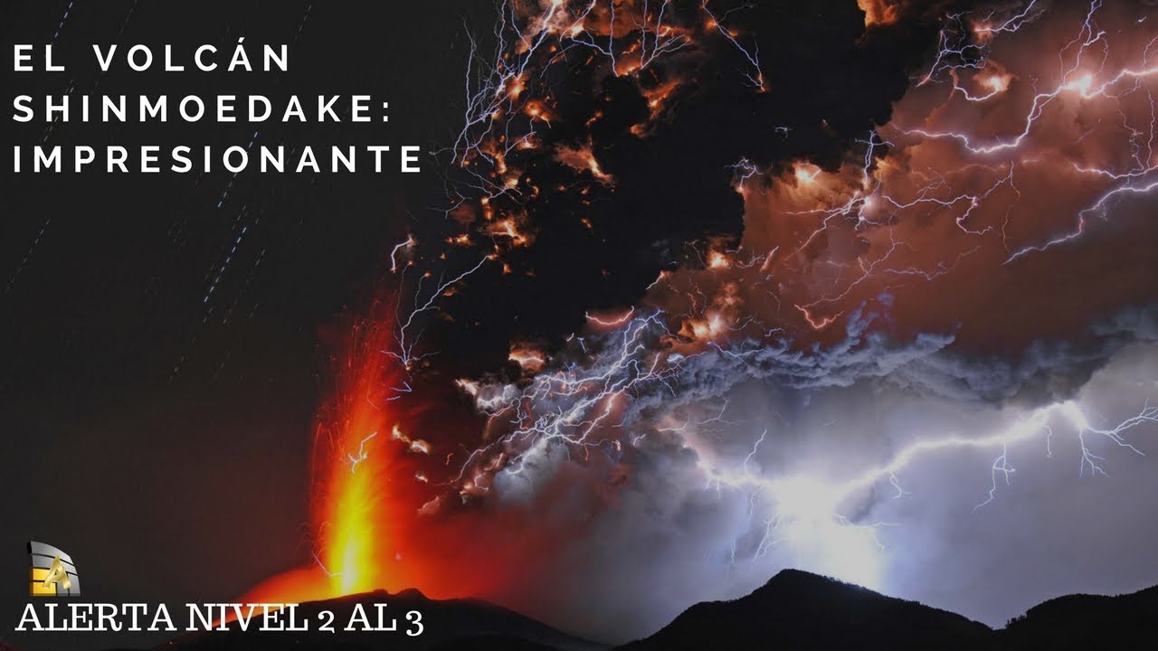 El volcán Shinmoedake: impresionante erupción de un volcán en Japón alerta nivel 2 al 3 ultima hora pr