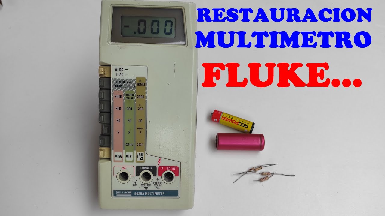 MULTIMETRO DIGITAL FLUKE 8020A -  PARTE 2