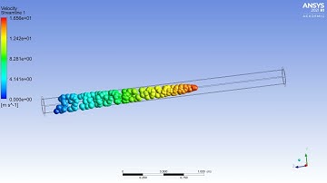 #Learn_With_Suraj Laminar Flow Simulation in 3D Circular Pipe Animation