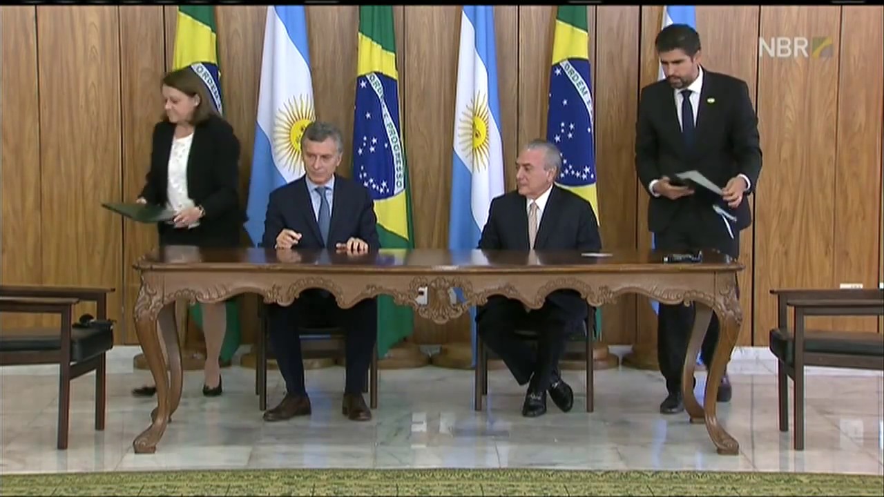 Declaración conjunta de los presidentes Mauricio Macri y Michel Temer