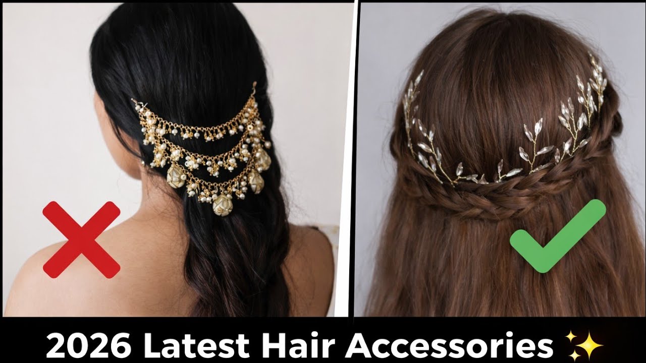 2026 Latest Hair Accessories ✨ Elegant Bridal Hair Vine | Modern Hair Tiara 