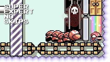 Super Expert No Skips: Punished for Missing a Crazy Jump? (Mario Maker 2, Switch 2)