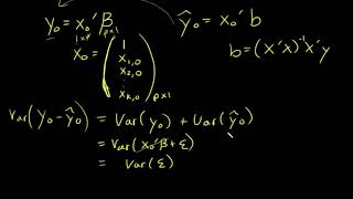 Multiple Linear Regression Deriving the Prediction Interval for a New Response, y