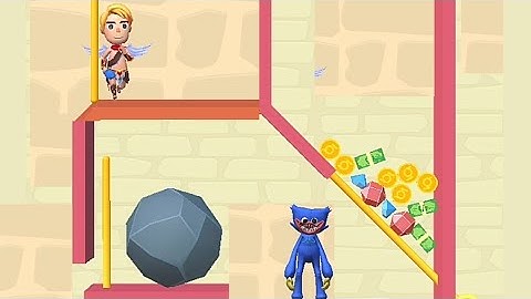 squid pin 3d huggy wuggy pull the pin game / level 76 - 81 android and ios game