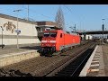 DB 152-056 mit Güterzug Durchfahrt Bahnhof Peine / Jerman kereta api barang nákladní vlak. EDE084907