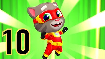 Talking Tom Hero Dash Gameplay - Part 10 - Super Tom iOS, Android game
