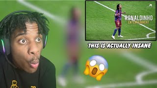 AMERICAN REACTION TO Ronaldinho - Football's Greatest Entertainment