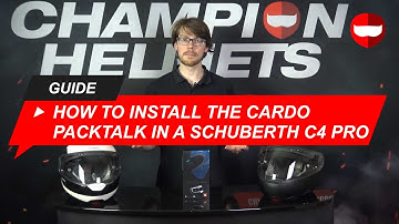 How to install the Cardo Packtalk in the Schuberth C4 Pro- ChampionHelmets.com