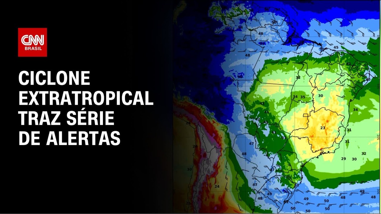Ciclone extratropical se forma na costa e Inmet emite alerta no Brasil | CNN NOVO DIA