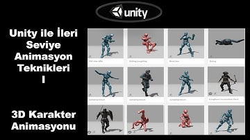 Unity Dersleri Unity Karakter Animasyon Yapma 3D Animation Controller Mixamo Unity Animator #unity