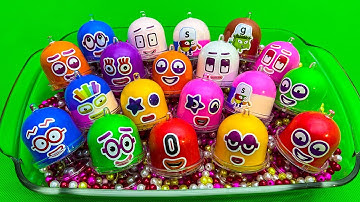 Looking For Numberblocks, Alphablocks with All CLAY in Bells. Mix Coloring! ASMR