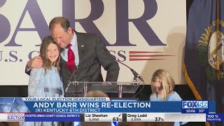 Andy Barr wins reelection in Kentucky's 6th Congressional District