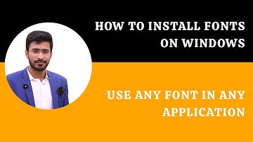 How to Install Fonts in Windows 7, 8, 10 | Photoshop & Any Application