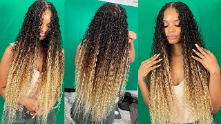 This technique will give you full OMBRE Sew-in Look for your Boho braids QueenssLoungeQL