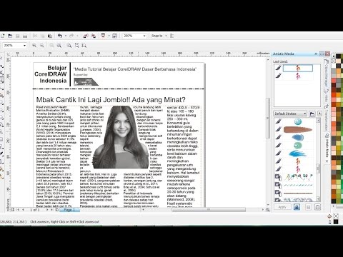 Membuat Layout Koran  Majalah dengan CorelDRAW Belajar 