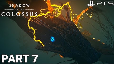 Shadow Of The Colossus (PS5) 4K HDR - Gameplay Part 7 - Hydrus - 7th Colossus Boss Fight