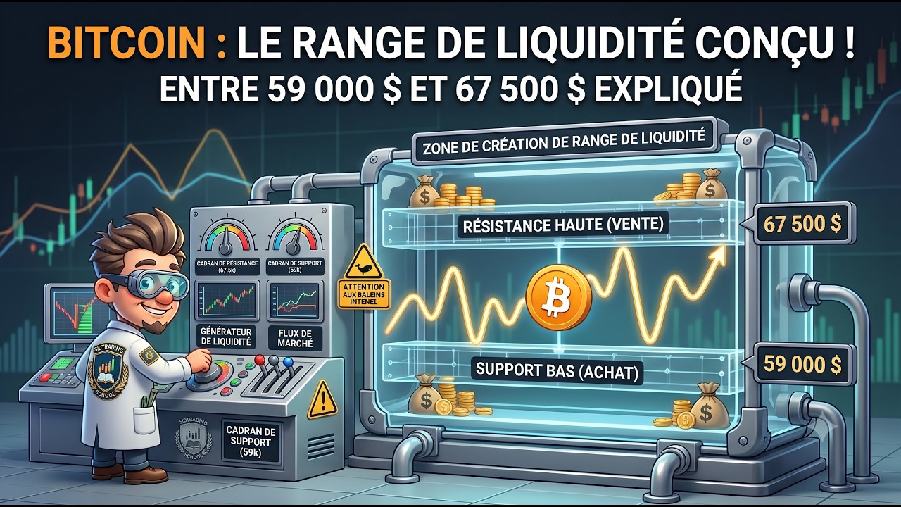 Miniatura Que prépare le BITCOIN entre 59 000$ et 67 500$ ? 💥