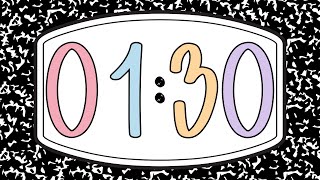 90 Second Back to School Timer 📓 | Composition Notebook Countdown