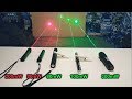 80mW - 300mW Burning Laser Pointer Test (Green vs. Red)