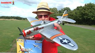CHEAP TO BUY and EASY TO FLY ! NEW radio controlled RC Micro P-47 Thunderbolt
