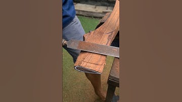 Short video of making axe handle from rosewood for display piece #craftsmanship #asmr