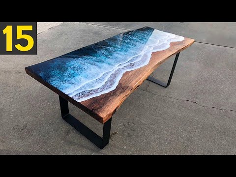 Vidéo: Tables de fusion ludiques et artistiques pour intérieurs originaux