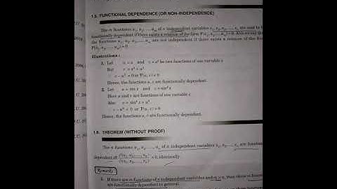 functional dependence in Jacobian