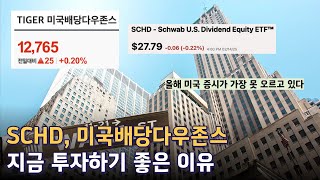 SCHD, 지금 투자하기 좋은 이유 (ft. Tiger미국배당다우존스)
