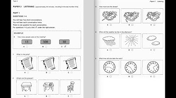 Listening A2, KET 1, Test 4, Part 1