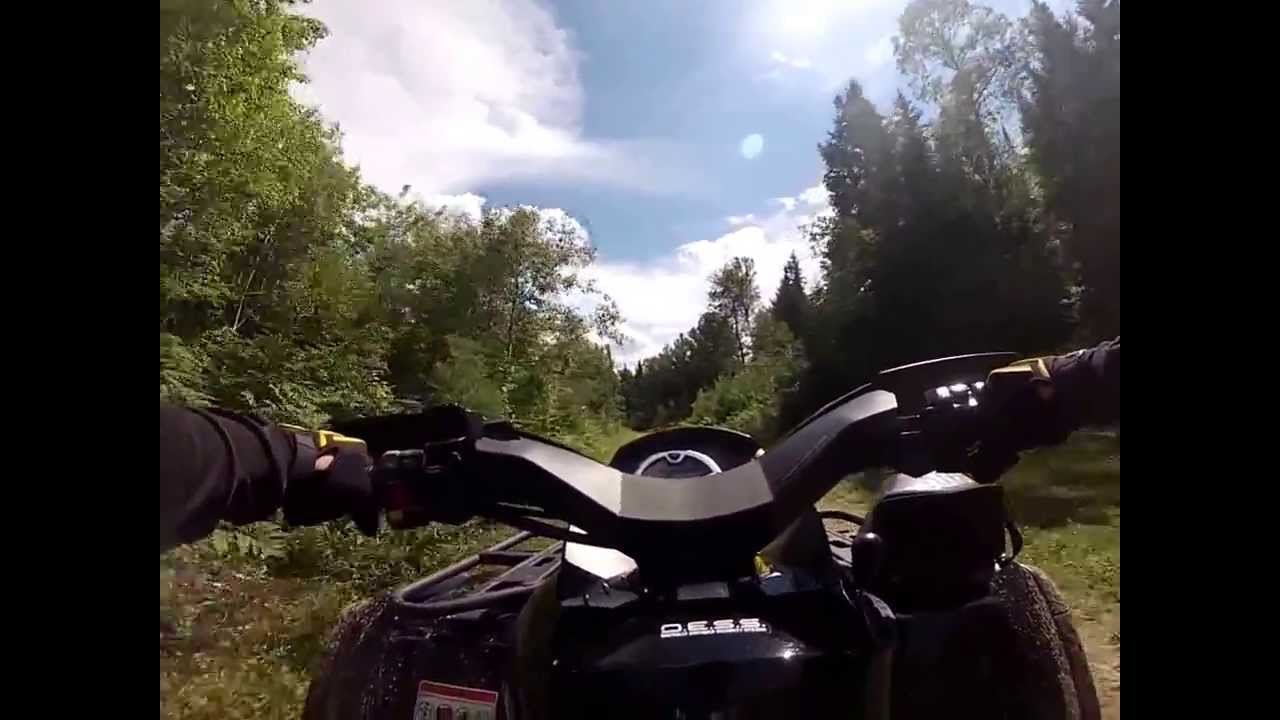 Maine ATV Riding Meadow Brook Trail, 10 mile loop to Great Lakes Trail