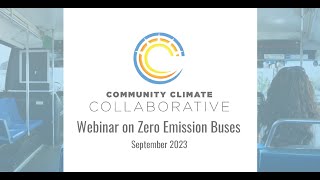 Zero Emission Buses Webinar
