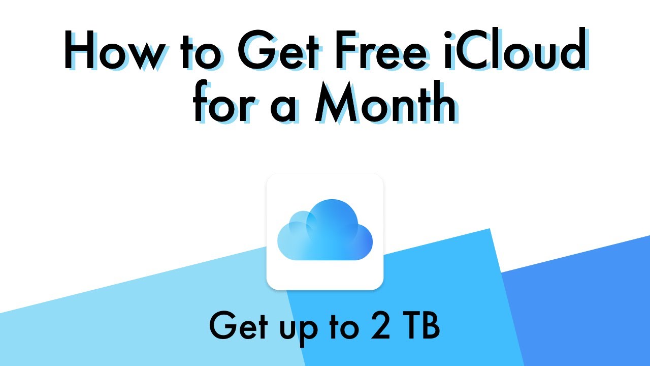 How to Get Free iCloud Storage – Get up to 2 TB for Free for a Month - YouTube